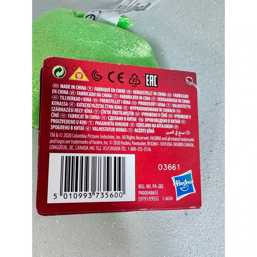 Hasbro Ghostbusters Slimer Plush Keychain Green Ghost Clip On E9791 2020 NWT